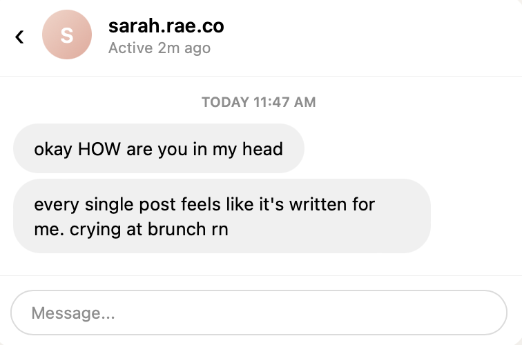 Customer testimonial: every single post feels like it's written for me